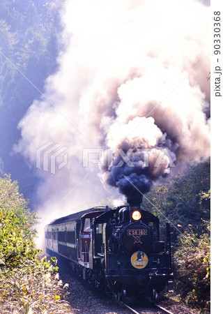 SL-111     98年 1998年 C56重連SLやまぐち号の写真素材 [90330368] - PIXTA