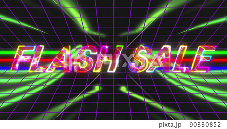 flash sale label neon line 28121384 PNG