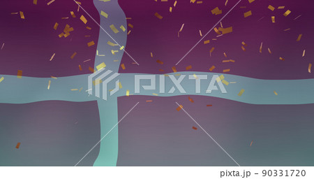 Image of confetti over flag of denmark 90331720
