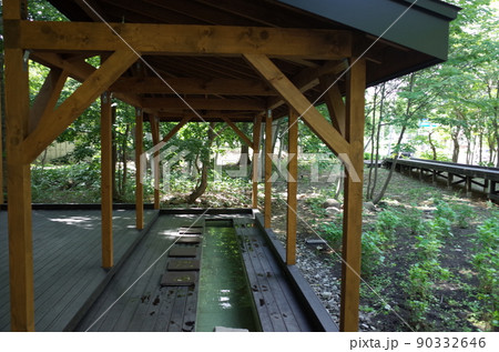 足湯_エクスクラメーションベーカリー_定山渓 90332646