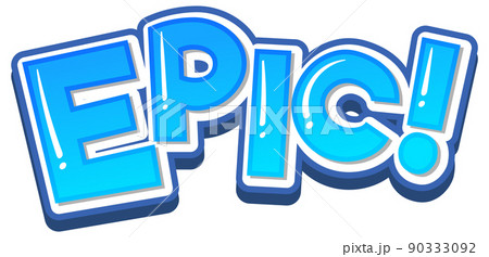 Epic word expression icon Epic word expression icon 90333092