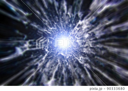 宇宙空間のワープをイメージした背景素材(ワームホール のイメージ) 宇宙空間のワープをイメージした背景素材(ワームホール のイメージ) 90333680