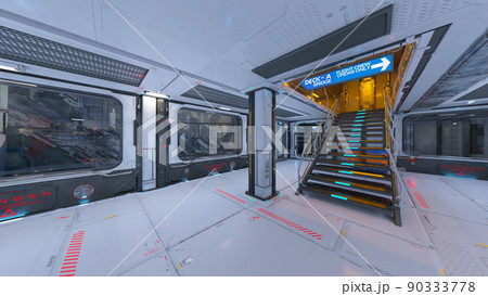 宇宙船内の風景 宇宙船内の風景 90333778