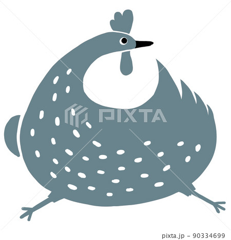 飛び跳ねるニワトリ　 90334699