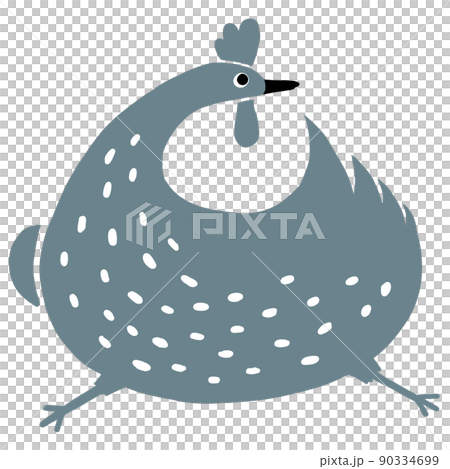 飛び跳ねるニワトリ　 90334699