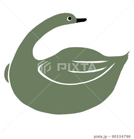 振り向く鳥 90334796