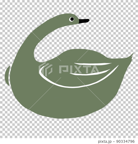 振り向く鳥 90334796