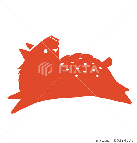 飛び跳ねるイノシシ 飛び跳ねるイノシシ 90334976