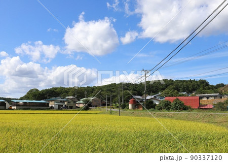 岩手 久慈 牧場のある風景 岩手 久慈 牧場のある風景 90337120