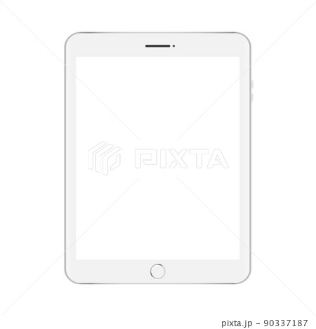 Mock up white tablet isolated on white vector design 90337187