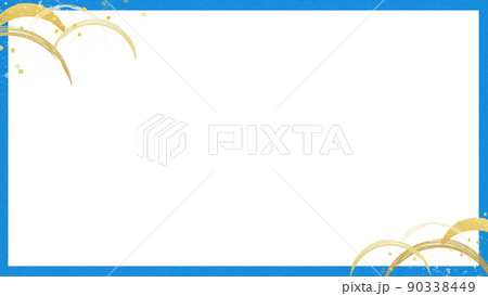 シンプルな和風のフレーム シンプルな和風のフレーム 90338449