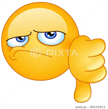 thumb down emoticon 90340953