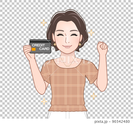 穿著夏裝的年輕女子 90342480