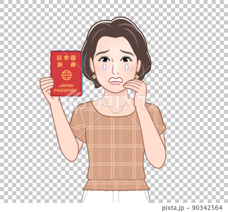 夏服を着た若い女性 90342564