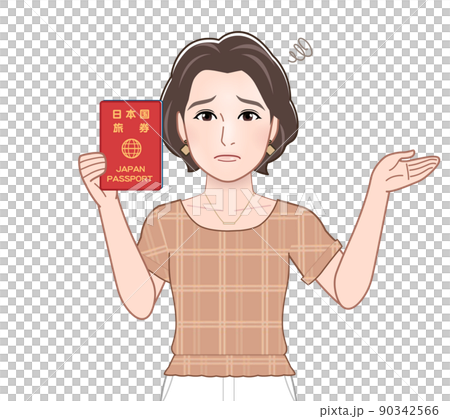 夏服を着た若い女性 夏服を着た若い女性 90342566