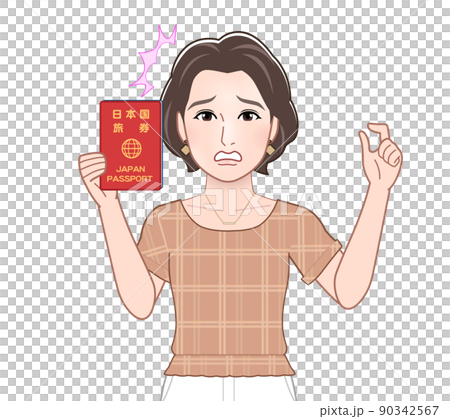 夏服を着た若い女性 夏服を着た若い女性 90342567