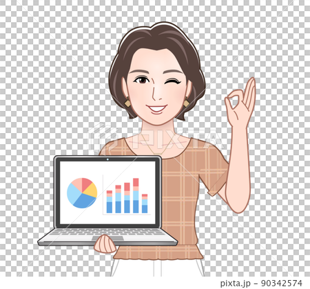 夏服を着た若い女性 夏服を着た若い女性 90342574