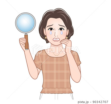 夏服を着た若い女性 90342707
