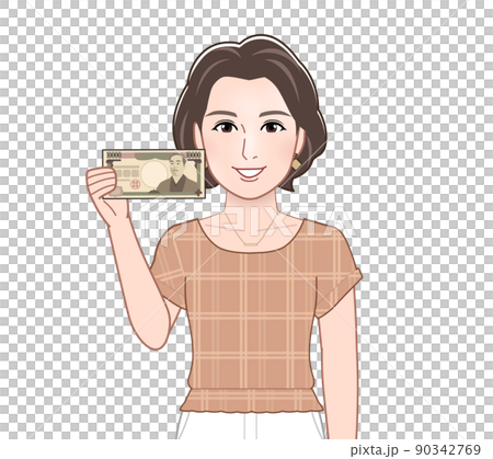 穿著夏裝的年輕女子 穿著夏裝的年輕女子 90342769