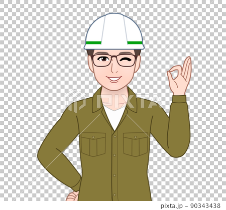 実習中の男性 90343438