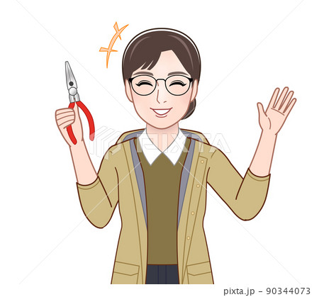 マウンテンパーカーを着たアクティブな女性 マウンテンパーカーを着たアクティブな女性 90344073
