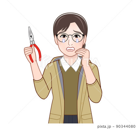 マウンテンパーカーを着たアクティブな女性 90344080