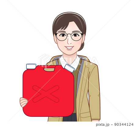 マウンテンパーカーを着たアクティブな女性 90344124