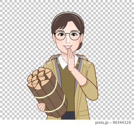 マウンテンパーカーを着たアクティブな女性 90344128