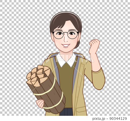 マウンテンパーカーを着たアクティブな女性 90344129