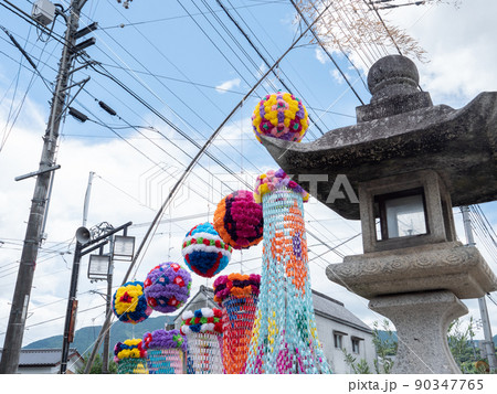 愛媛県内子町の七夕飾り 90347765