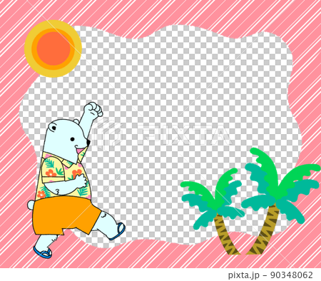 膽量構成夏威夷襯衫北極熊框架 90348062