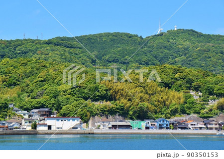 晴天の上盛山展望台 山口 晴天の上盛山展望台 山口 90350153