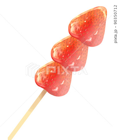 いちご飴のイラスト素材 [90350712] - PIXTA