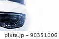 Front of a luxury car with white copyspace 90351006