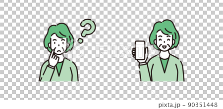 人物　イラスト　アイコン 90351448