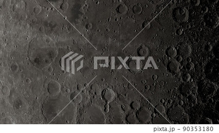 Moon surface rotation with a lot of crater 90353180