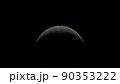 Moon surface rotation with a lot of crater 90353222