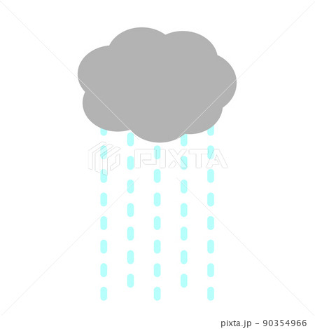 雨雲のイラストのイラスト素材