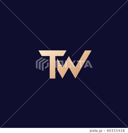 TW letters logo design, vector TW letters logo design, vector 90355438
