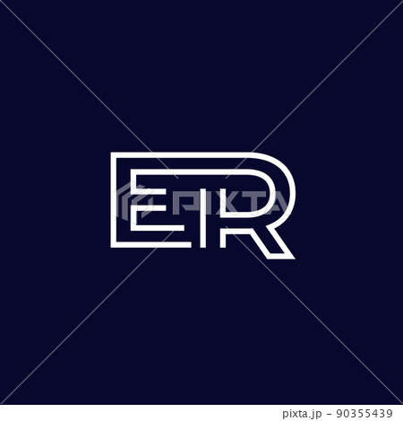 ER letters logo design, line design 90355439