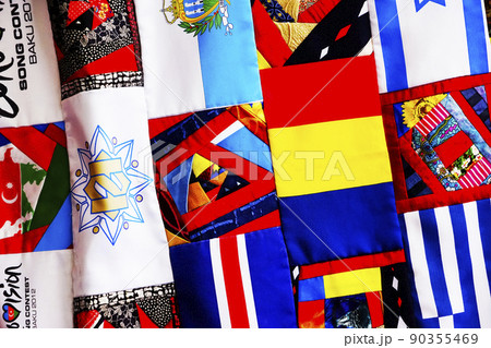 World flags, little flags of different countries. World flags, little flags of different countries. 90355469