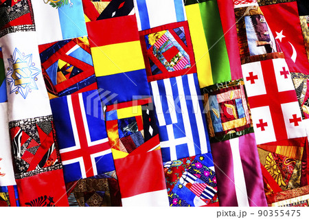 World flags, little flags of different countries. World flags, little flags of different countries. 90355475