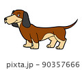 Cartoon illustration for children, Dachshund 90357666