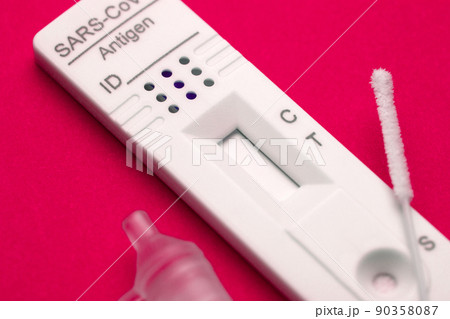 Corona virus antigen fast test. Lab card kit test for COVID-19. Corona virus antigen fast test. Lab card kit test for COVID-19. 90358087