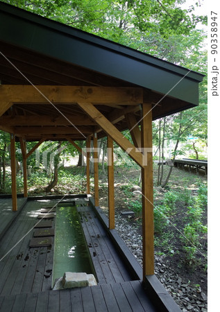 足湯_エクスクラメーションベーカリー_定山渓 90358947