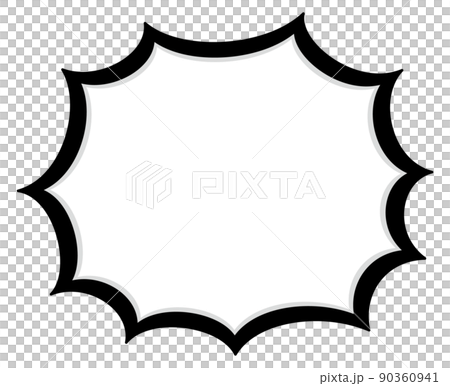 Simple thick jagged balloon Simple thick jagged balloon 90360941