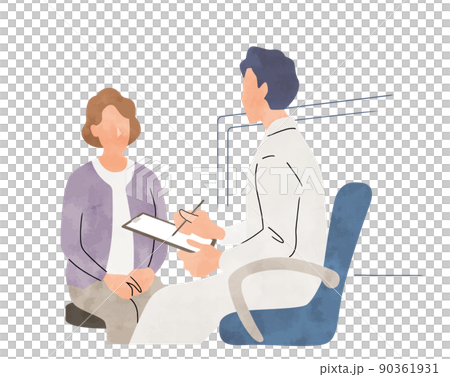 Vector Illustration Material: Doctors and Patients Vector Illustration Material: Doctors and Patients 90361931