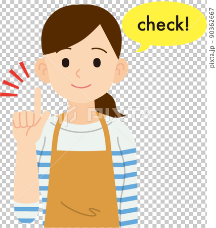 説明する主婦　線なし 90362667