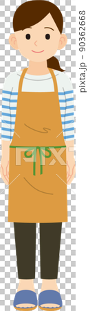 主婦　全身　線なし 90362668