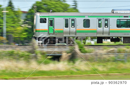 鉄道 JR東日本：宇都宮線 E231系 S-24F(横コツ)の写真素材 [90362970 